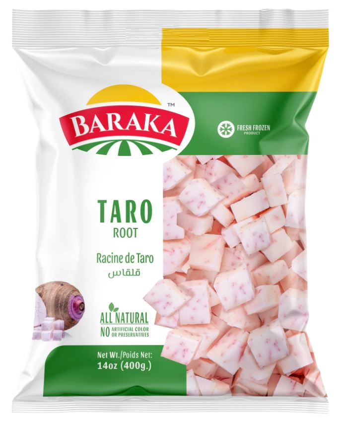 Baraka Frozen Taro (Coulcas) with Spices 400g
