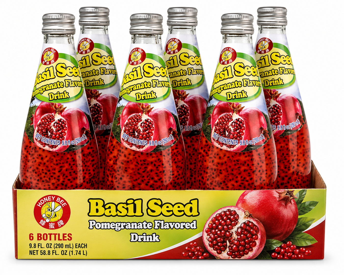 Basil Seed Pomegranate Drink (6 Count)