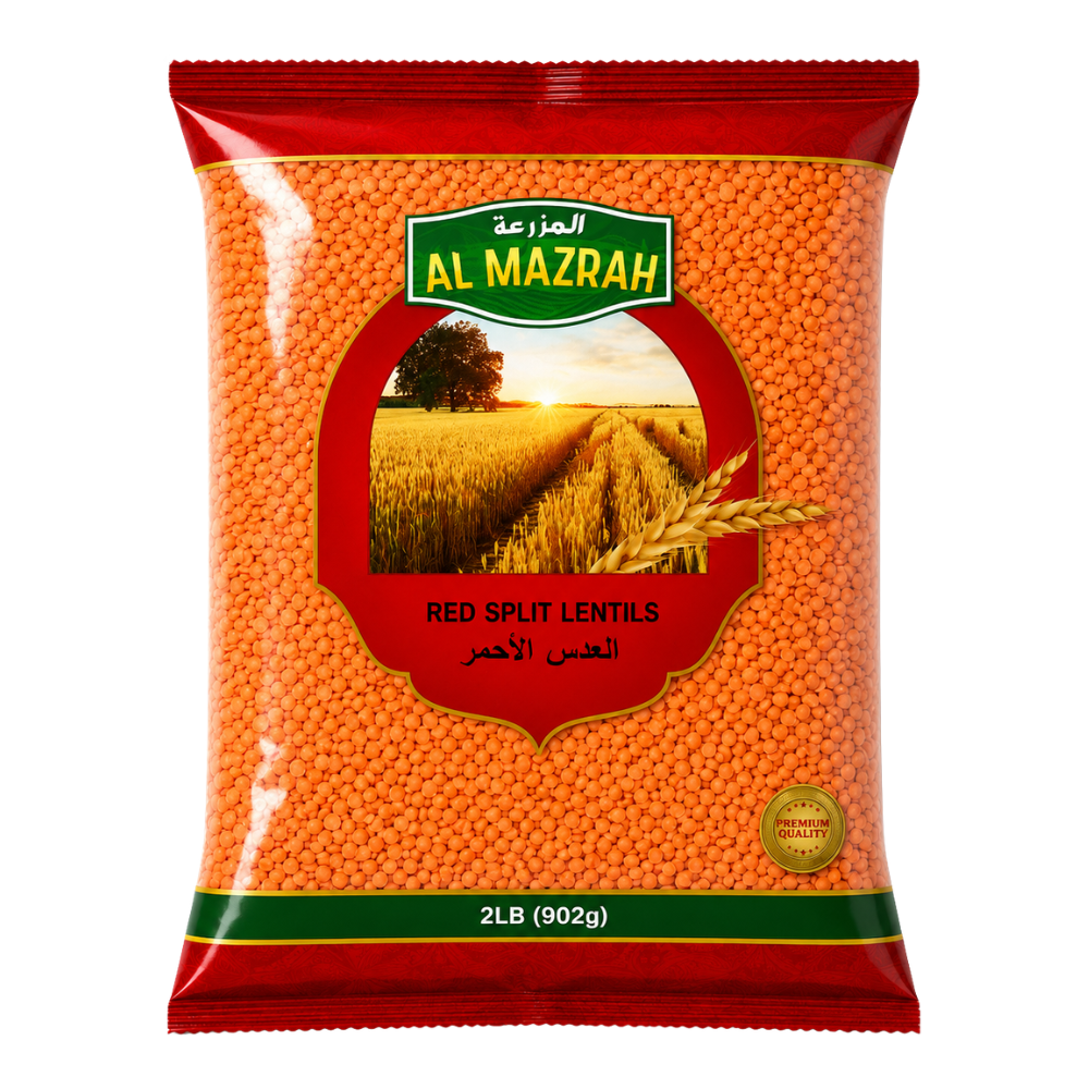 Red Split Lentils - Al Mazrah 2 LB