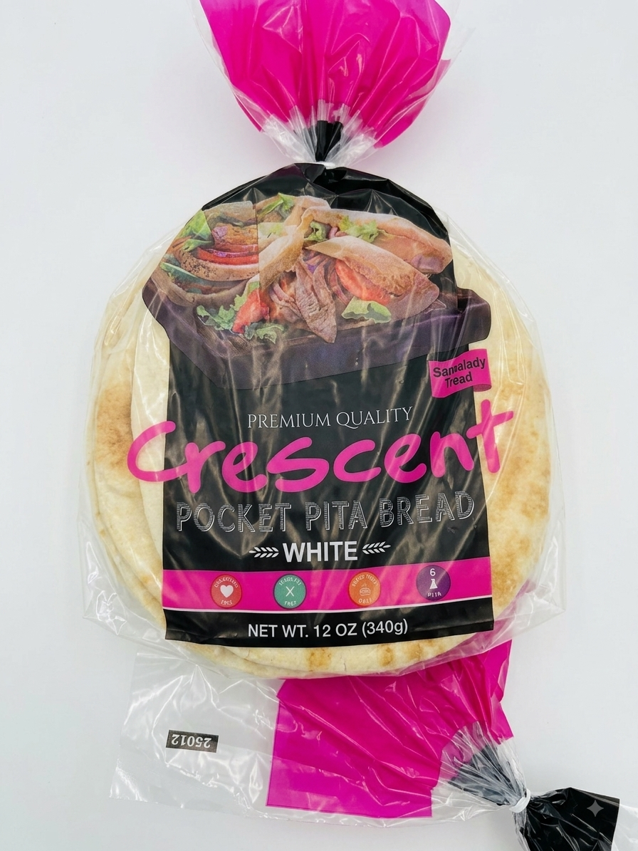 Crescent Premium Quality Pocket Pita Bread (White)