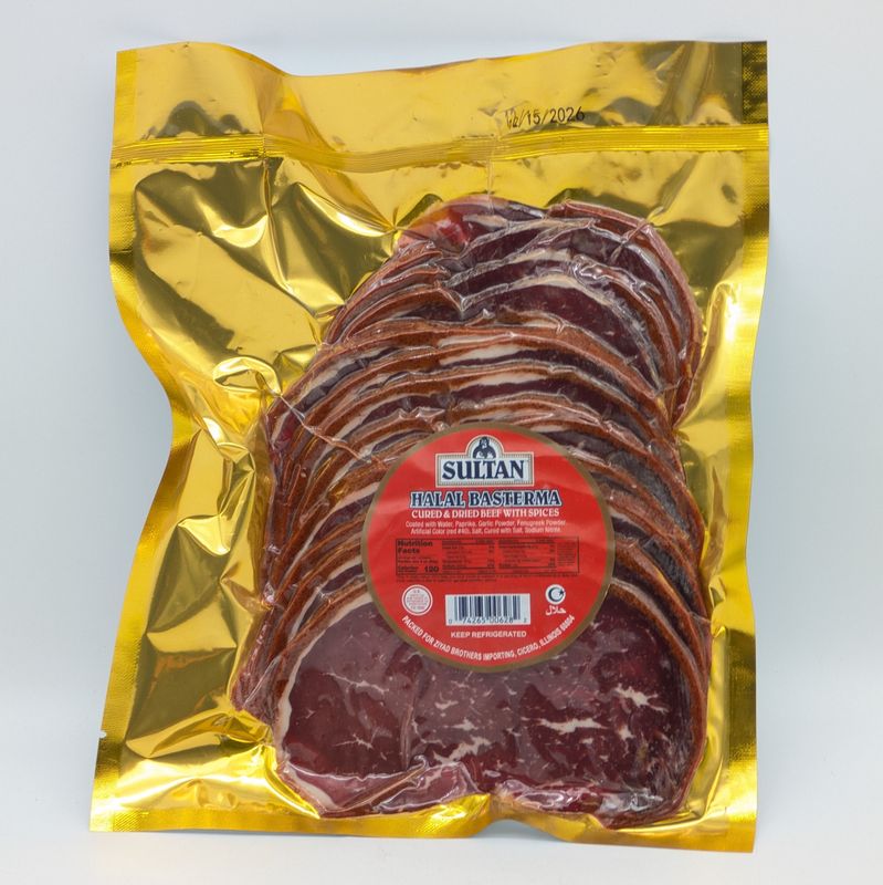 Sultan Sliced Basterma 10oz (0.66 Ib)