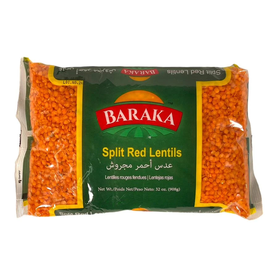 Baraka Split Red Lentils - 908g